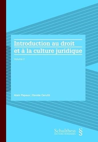 Beispielbild fr Introduction au droit et  la culture juridique (Tome 2) zum Verkauf von Gallix