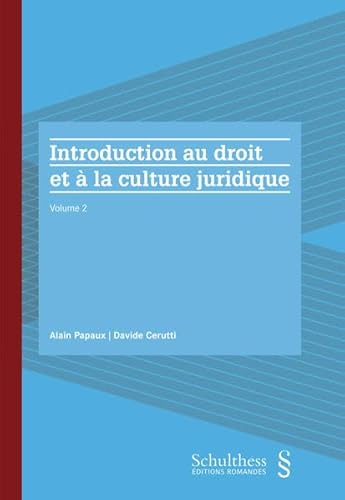 Stock image for Introduction au droit et  la culture juridique (Tome 2) for sale by Gallix