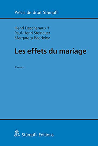 Beispielbild fr Les effets du mariage zum Verkauf von Buchpark