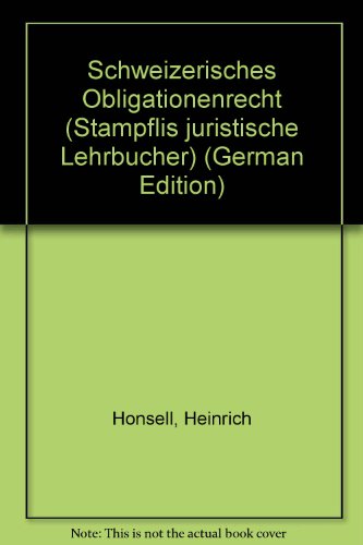 Beispielbild fr Schweizerisches Obligationenrecht, Besonderer Teil. Honsell, Heinrich, zum Verkauf von online-buch-de