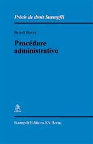 9783727210006: Procdure administrative