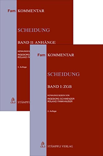 Imagen de archivo de Scheidung : Band I: ZGB und Band II: Anhnge a la venta por Buchpark