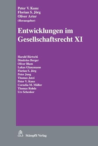 Imagen de archivo de Entwicklungen im Gesellschaftsrecht XI a la venta por Buchpark