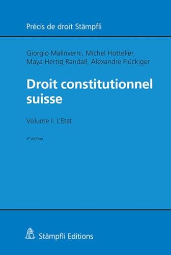 Beispielbild fr Droit constitutionnel suisse Volume I : L`Etat zum Verkauf von Buchpark