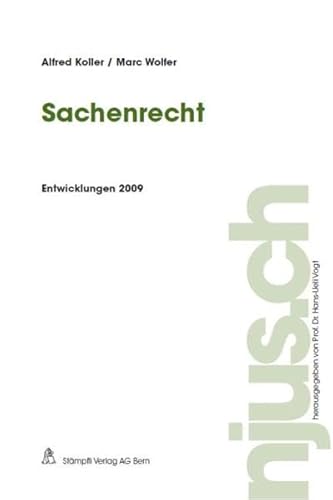 Imagen de archivo de Sachenrecht, Entwicklungen 2009 (njus.ch) a la venta por medimops