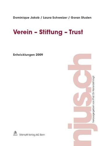 Stock image for Verein - Stiftung - Trust, Entwicklungen 2009 for sale by Buchpark