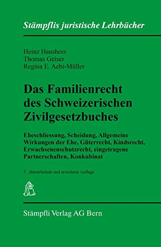 9783727286858: Das Familienrecht des Schweizerischen Zivilgesetzbuches