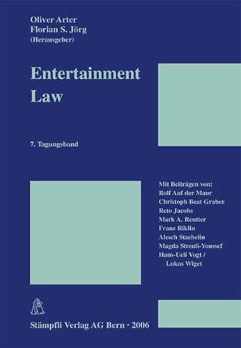 Imagen de archivo de Entertainment Law (f. d. Schweiz) a la venta por suspiratio - online bcherstube