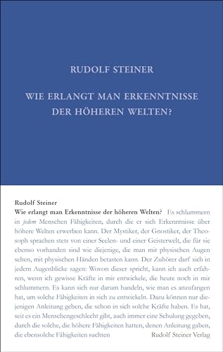 9783727401015: Wie erlangt man Erkenntnisse der hheren Welten?