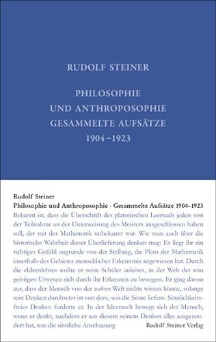 9783727403514: Steiner, R: Philosophie und Anthroposophie
