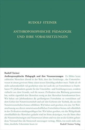 9783727430923: Anthroposophische Pdagogik und ihre Voraussetzungen: Fnf Vortrge und Fragenbeantwortungen, Bern 1924: 309