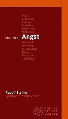Stock image for Steiner, R: Stichwort Angst for sale by Blackwell's