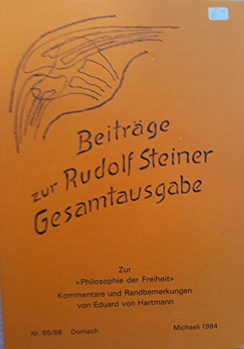 9783727480003: Beitrge zur Rudolf Steiner Gesamtausgabe: Register zu den Heften 1-85/86