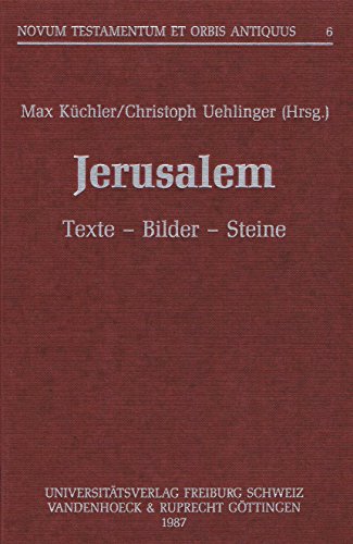 Beispielbild fr Jerusalem texte bilder steine (Eu Fribourg Etr) zum Verkauf von Versandantiquariat Felix Mcke