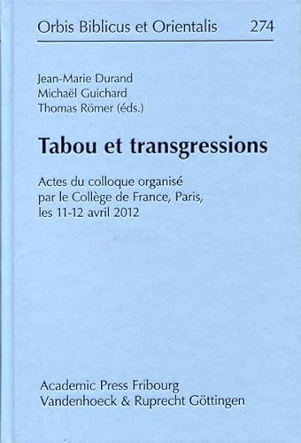 Stock image for Tabou et transgressions for sale by ISD LLC