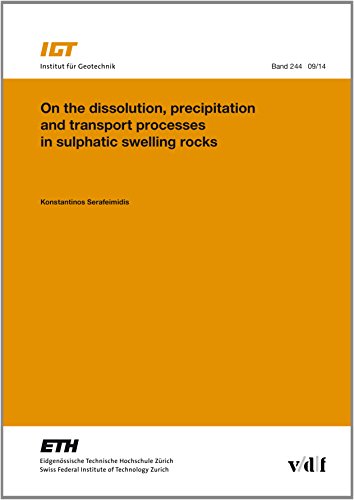 9783728136466: On the Dissolution, Precipitation and Transport Processes in Sulphatic Swelling Rocks: 244