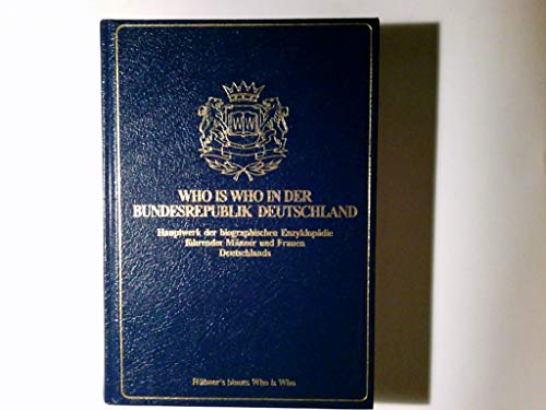 Beispielbild fr Who is Who in der Bundesrepublik Deutschland : Hauptwerk d. biograph. Enzyklopdie fhrender Mnner u. Frauen Deutschlands ; e. Prominentenenzyklopdie mit ca. 32.000 Biographien, teilweise mit Foto von Prominenten in Deutschland. Begr. von Ralph Hbner. Ausg. 1996. 3 Bnde: A-Haz, He-Q, R-Z. zum Verkauf von Antiquariat + Buchhandlung Bcher-Quell