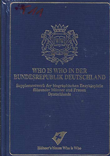 Beispielbild fr Who is Who in der Bundesrepublik Deutschland. Supplementwerk. Eine Prominentenenzyklopdie mit rund 10.600 Neueintragungen, 7.600 nderungen und ca. 27.000 Namensnennungen, teilweise mit Foto von Prominenten in Deutschland. 6. Ausgabe 1999. zum Verkauf von Worpsweder Antiquariat