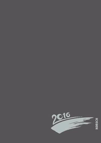 9783731812111: Foto-Malen-Basteln A4 anthrazit mit Folienprgung 2016: Kalender zum Selbstgestalten