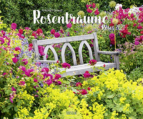 Beispielbild fr Rosentrume 2021: Groer Wandkalender. Foto-Kunstkalender Rosen-grten. Querformat 55 x 45,5 cm zum Verkauf von medimops