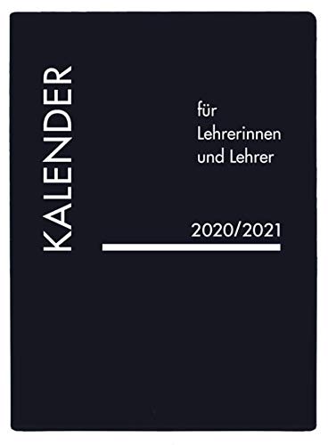 Stock image for Lehrerkalender PVC schwarz 2020/2021 for sale by medimops