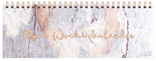 Beispielbild fr Tischquerkalender Marble 2022: 1 Woche 2 Seiten; Brokalender mit viel Platz fr Notizen; Format: 29,8 x 10,5 cm zum Verkauf von medimops