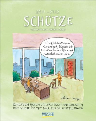 Stock image for Schtze 2024: Sternzeichenkalender-Cartoonkalender als Wandkalender im Format 19 x 24 cm. for sale by medimops