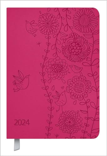 Beispielbild fr Timer Soft Touch pink 2024: Terminplaner in Lederoptik. Terminkalender mit Wochenbersicht und Lesezeichenband. Taschenkalender im Format: 11 x 16 cm zum Verkauf von medimops