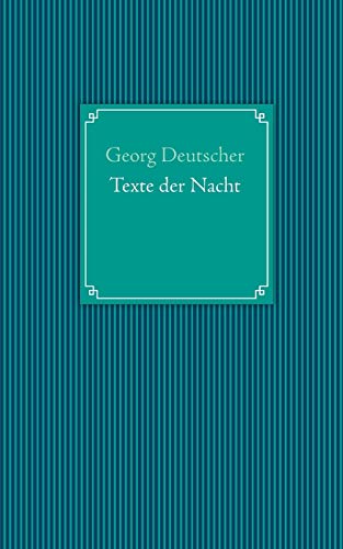 9783732233182: Texte der Nacht