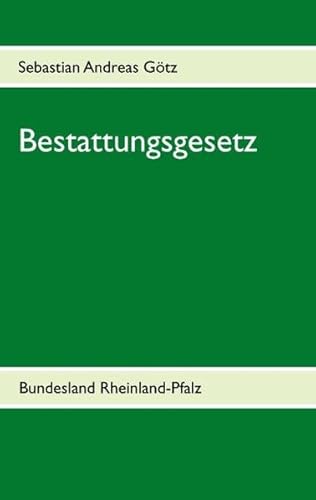 9783732261895: Bestattungsgesetz