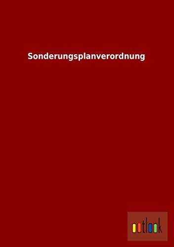 Sonderungsplanverordnung - Ohne Autor