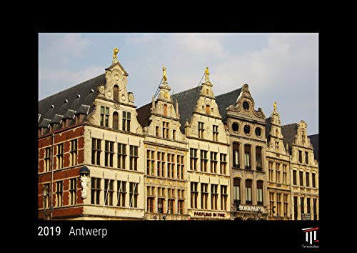 9783732701018: Antwerp 2019 - Black Edition - Timocrates wall calendar, picture calendar, photo calendar - DIN A3 (42 x 30 cm)