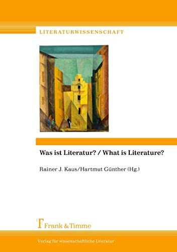 Beispielbild fr Was ist Literatur? / What is Literature? (Literaturwissenschaft Band 65)(Dt./Engl.) zum Verkauf von Antiquariat  >Im Autorenregister<