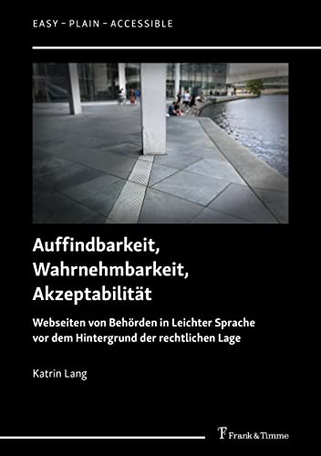 Stock image for Auffindbarkeit, Wahrnehmbarkeit, Akzeptabilitt -Language: german for sale by GreatBookPrices