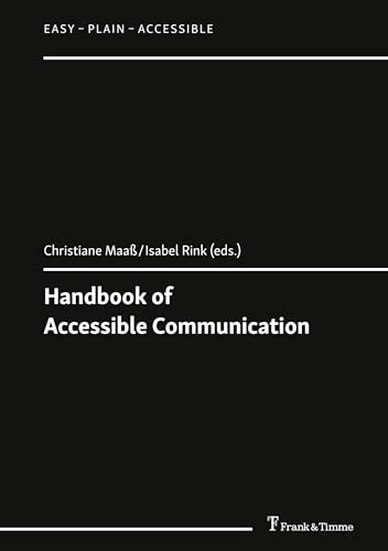 Imagen de archivo de Handbook of Accessible Communication: DE (Easy ? Plain ? Accessible) a la venta por medimops