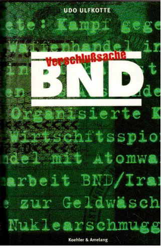 Beispielbild fr Verschlusache BND 2. Auflage zum Verkauf von Oberle