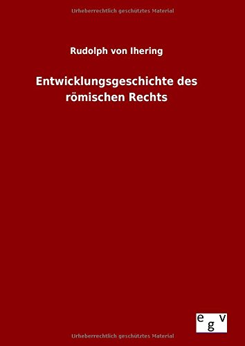 Imagen de archivo de Entwicklungsgeschichte des rmischen Rechts (German Edition) a la venta por Lucky's Textbooks