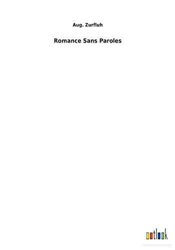 Stock image for Romance Sans Paroles for sale by Ria Christie Collections
