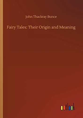 Stock image for Fairy Tales Their Origin and Meaning for sale by PBShop.store US
