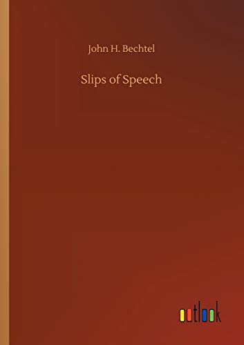 9783734088124: Slips of Speech