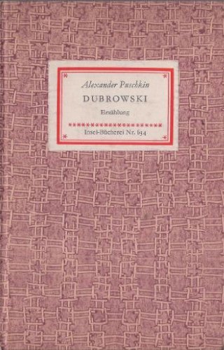 Dubrowskij. Erzählung. Deckeltitel: Dubrowski. Erzählung. - Puschkin, Alexander.