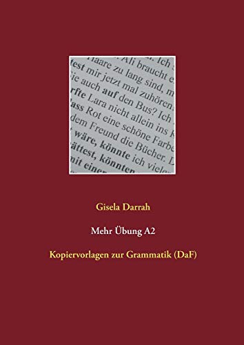 9783735722096: Mehr bung A2: Kopiervorlagen zur Grammatik (DaF) (German Edition)