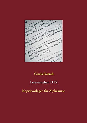 Stock image for Leseverstehen DTZ: Kopiervorlagen für Alphakurse for sale by WorldofBooks