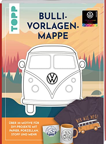 Beispielbild fr VW Vorlagenmappe "Bulli". Die offizielle kreative Vorlagensammlung mit dem kultigen VW-Bus: 8 Vorlagenbogen zum Verkauf von medimops