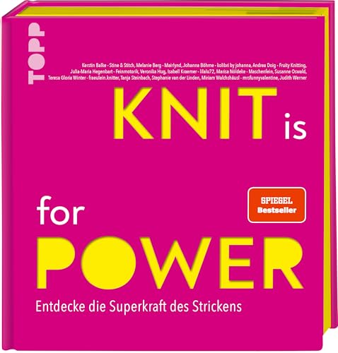 Immagine stock per KNIT is for POWER: Entdecke die Superkraft des Strickens