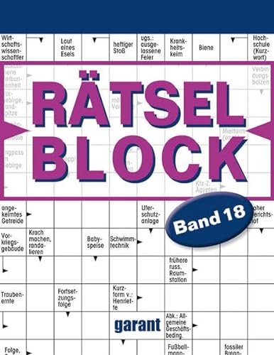 Stock image for Rätselblock Band 18 for sale by Bookmonger.Ltd