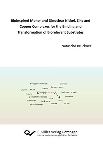 9783736992511: Bioinspired Mono- and Dinuclear Nickel, Zinc and Copper Complexes for the Binding and Transformation of Biorelevant Substrates