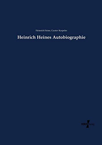 Beispielbild fr Heinrich Heines Autobiographie (German Edition) zum Verkauf von Lucky's Textbooks