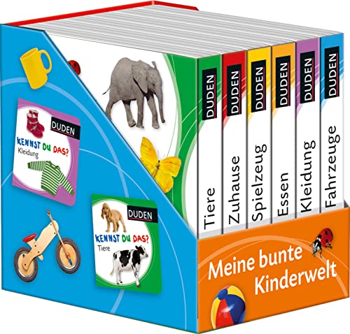 Beispielbild fr Duden 12+: Kennst du das? Meine bunte Kinderwelt (Wrfel): 6 Mini-Bcher (Pappbilderbuch Bcher-Wrfel, Band 1) zum Verkauf von diakonia secondhand