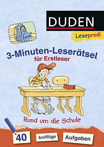 Beispielbild fr Leseprofi - 3-Minuten-Lesertsel fr Erstleser: Rund um die Schule: 40 knifflige Aufgaben zum Verkauf von medimops